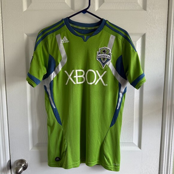 Seattle Sounders FC MLS Soccer Jersey Adidas XBOX Youth XL Fits Men's S - Picture 1 of 11